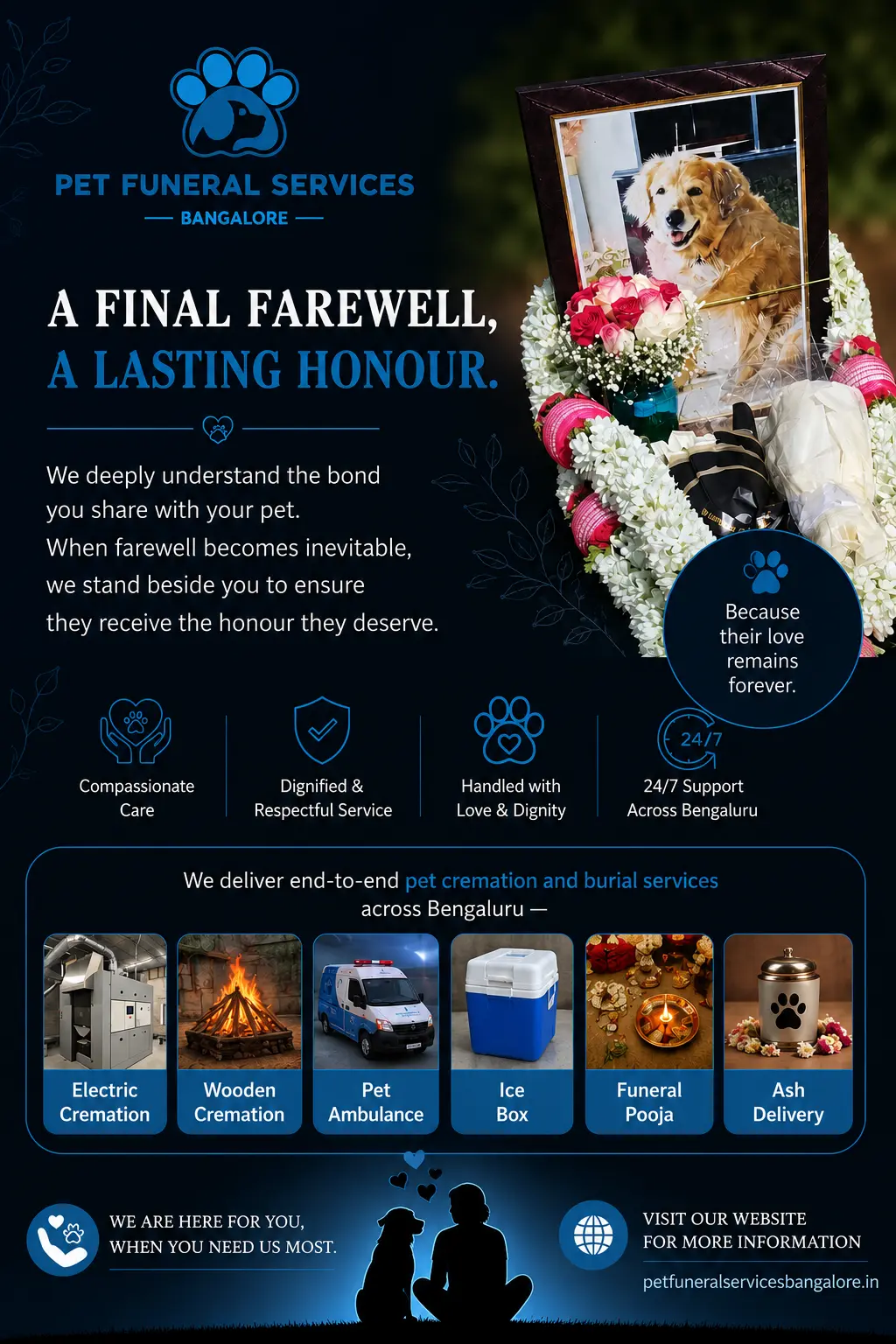 Compassionate pet funeral services
